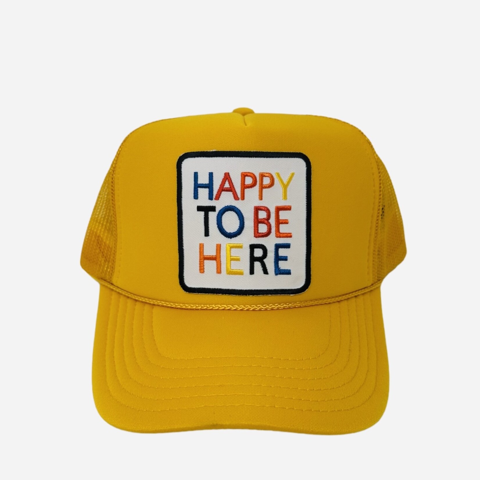 Après Babe "Happy To Be Here" Primary Colors Trucker Hat