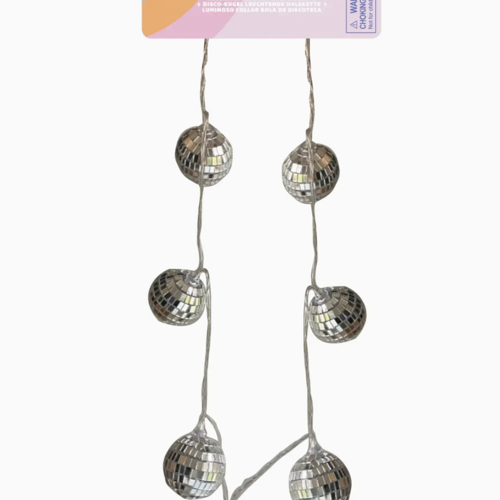 Disco Ball Light Up Necklace