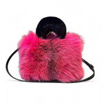 Après Babe Boujee Fox Fur Crossbody Handbag w/ Mink Handle