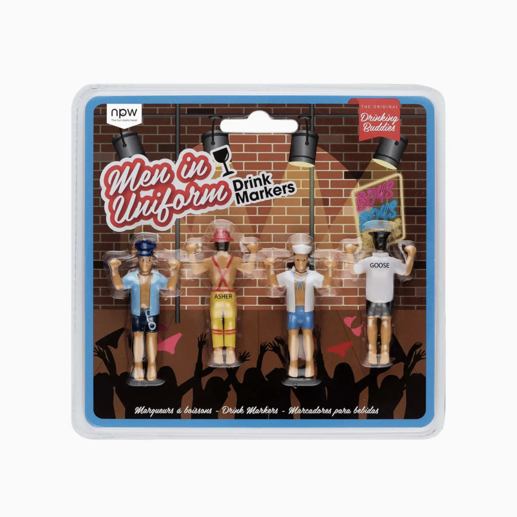 Men in Uniform Drinking Buddies 4 - Pack