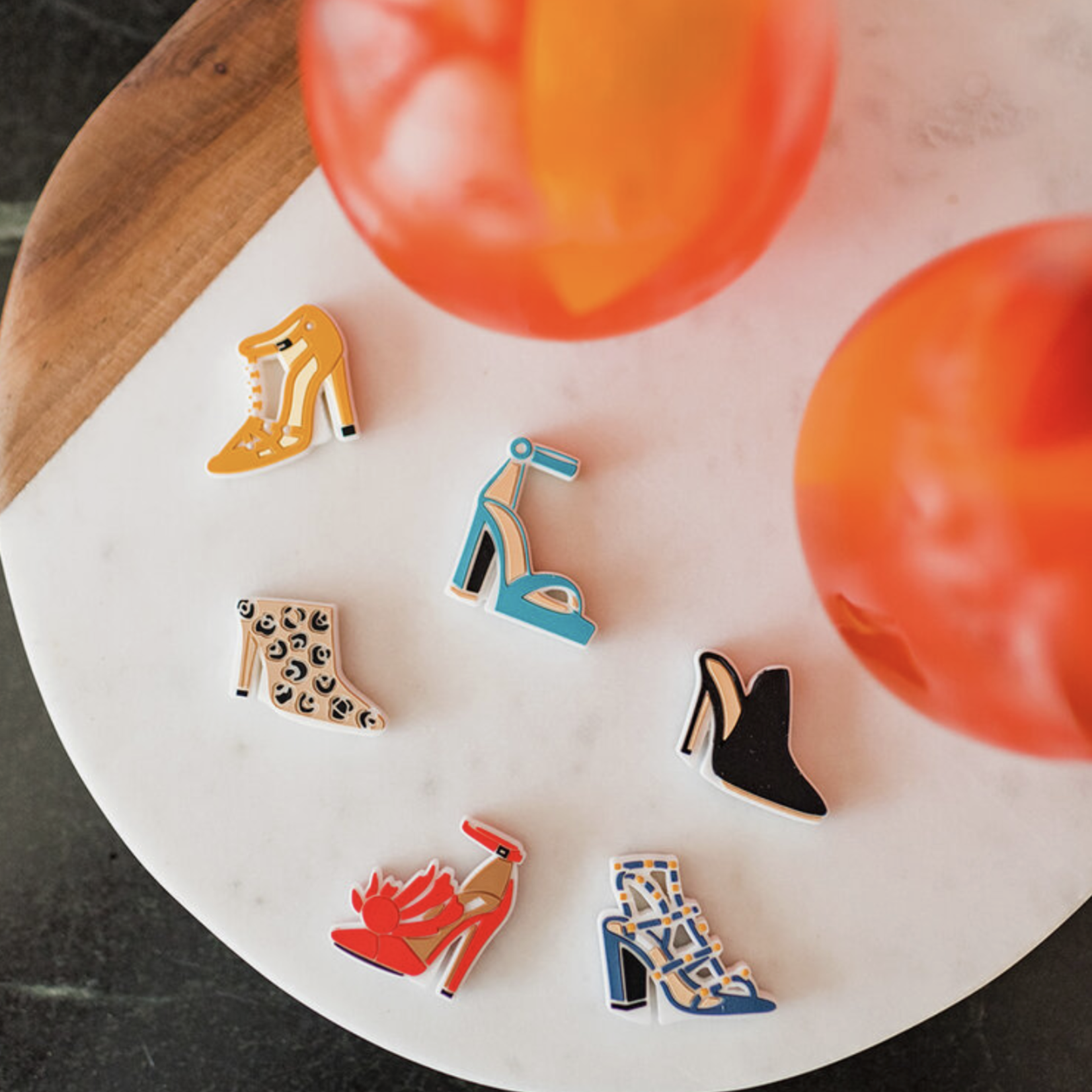 NOD Products Designer Handbag Drink Charms, 6-Pack