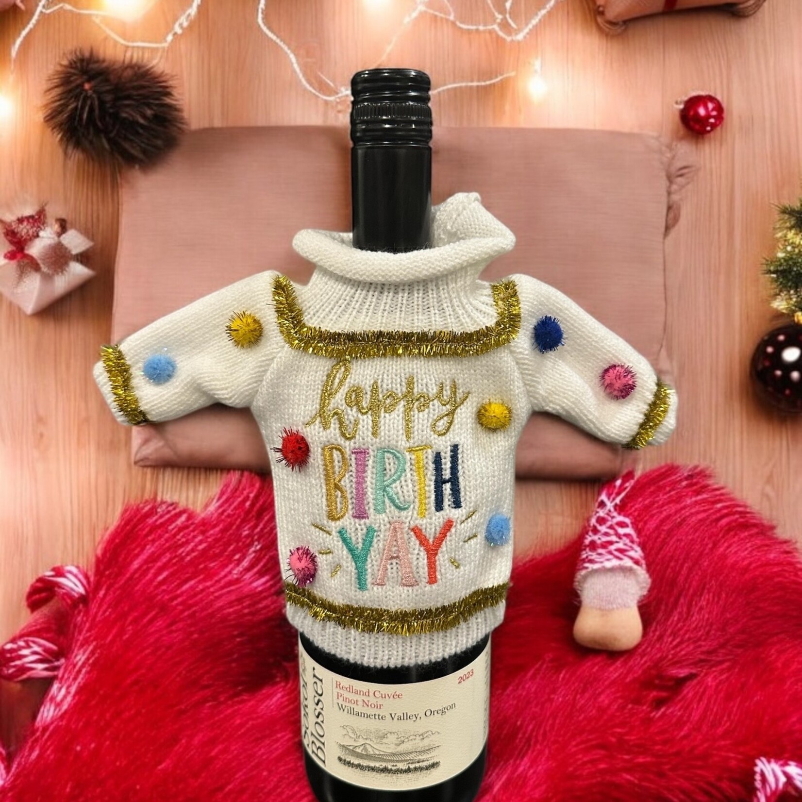 Soiree-Sisters Wine Bottle Sweater