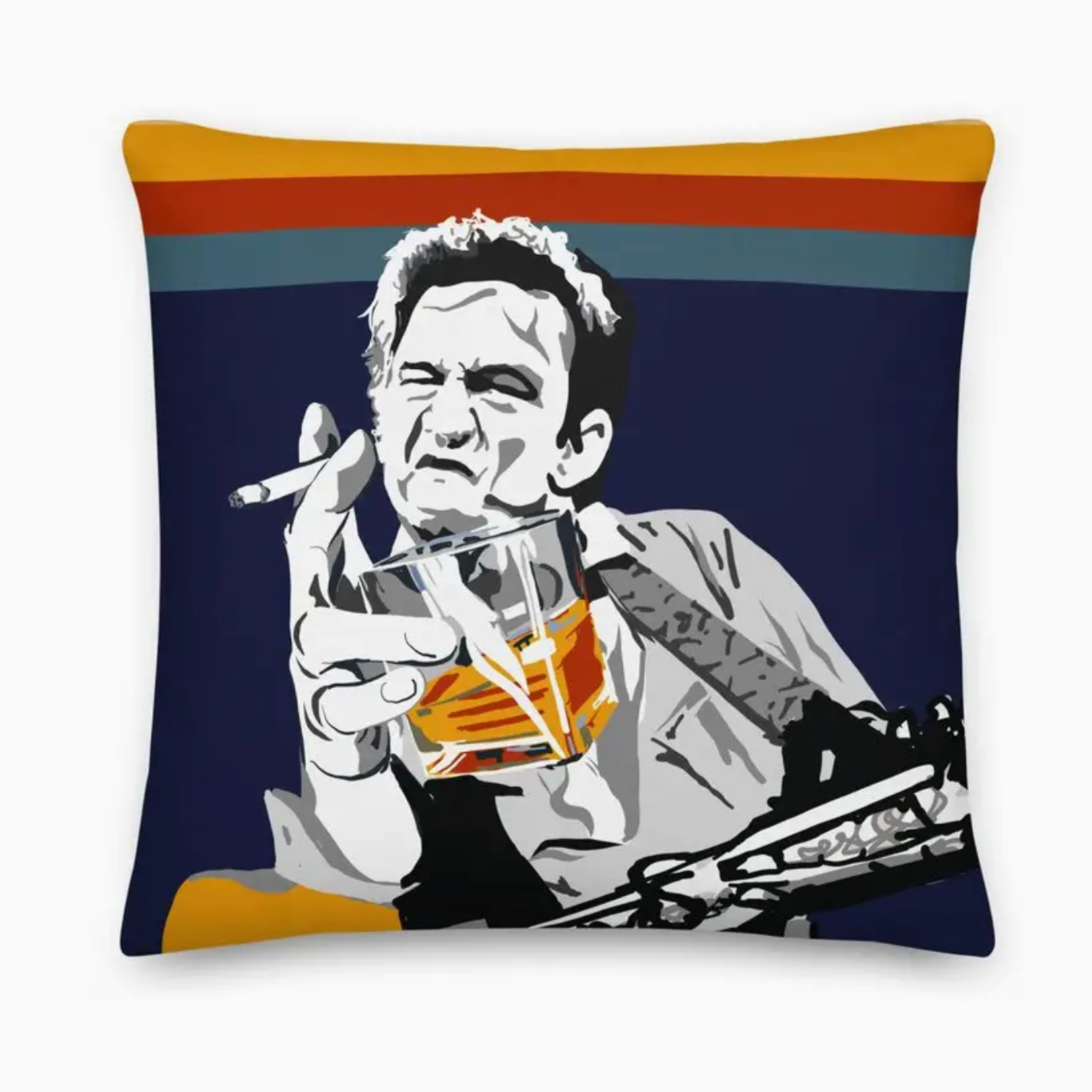 Johnny Cash Après Ski Pillow