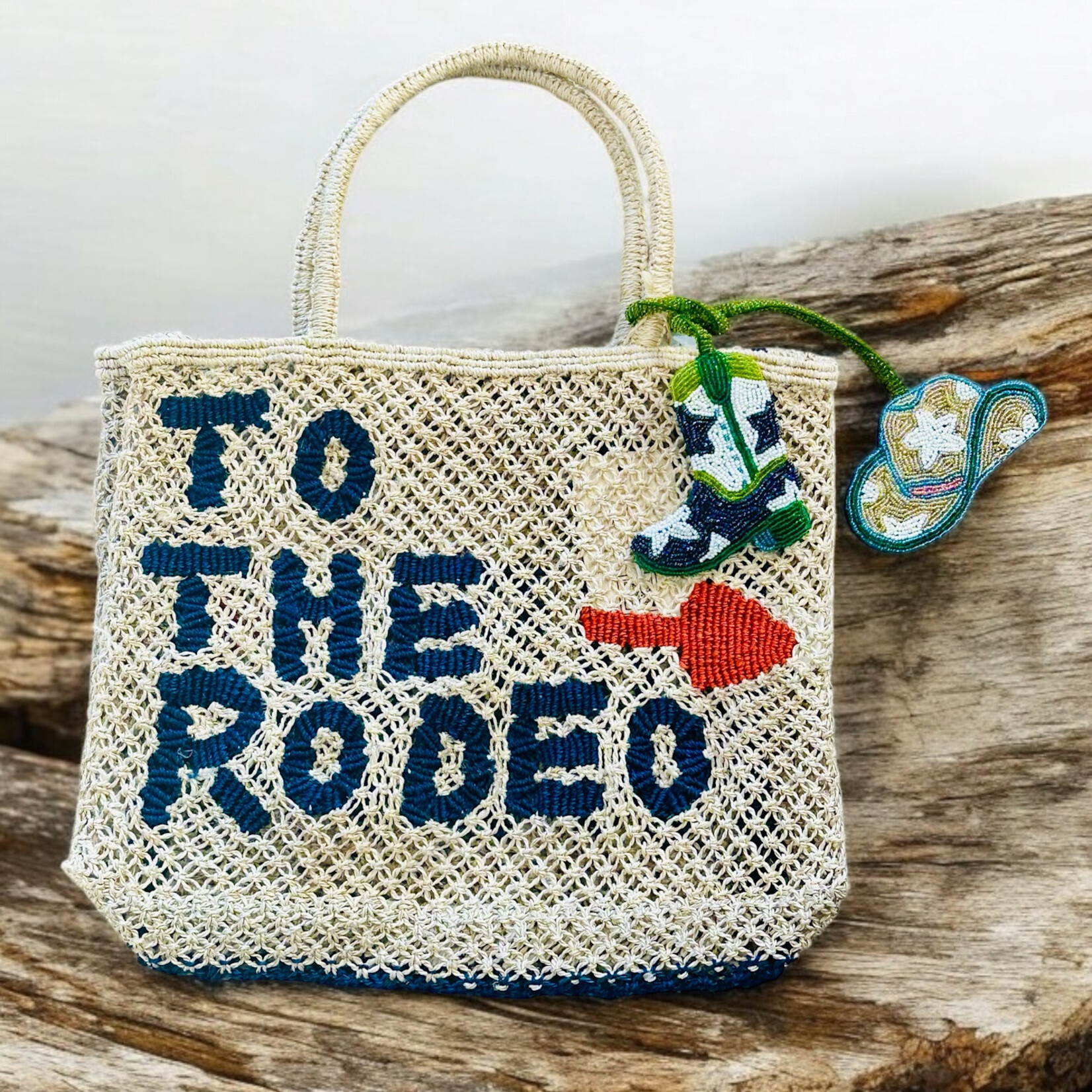 The Jacksons The Jacksons Cowboy Boots & Hat Hand Beaded Bag Charm