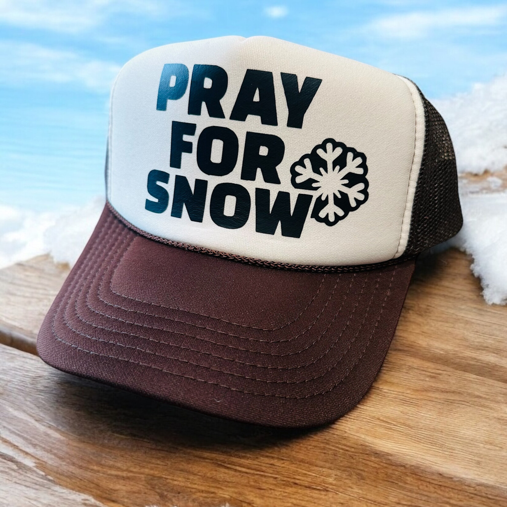 Après Babe Pray For Snow Trucker Hat