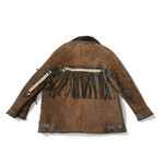 Vintage Rare Southwestern Shearling Jacket w/Fringe Detail