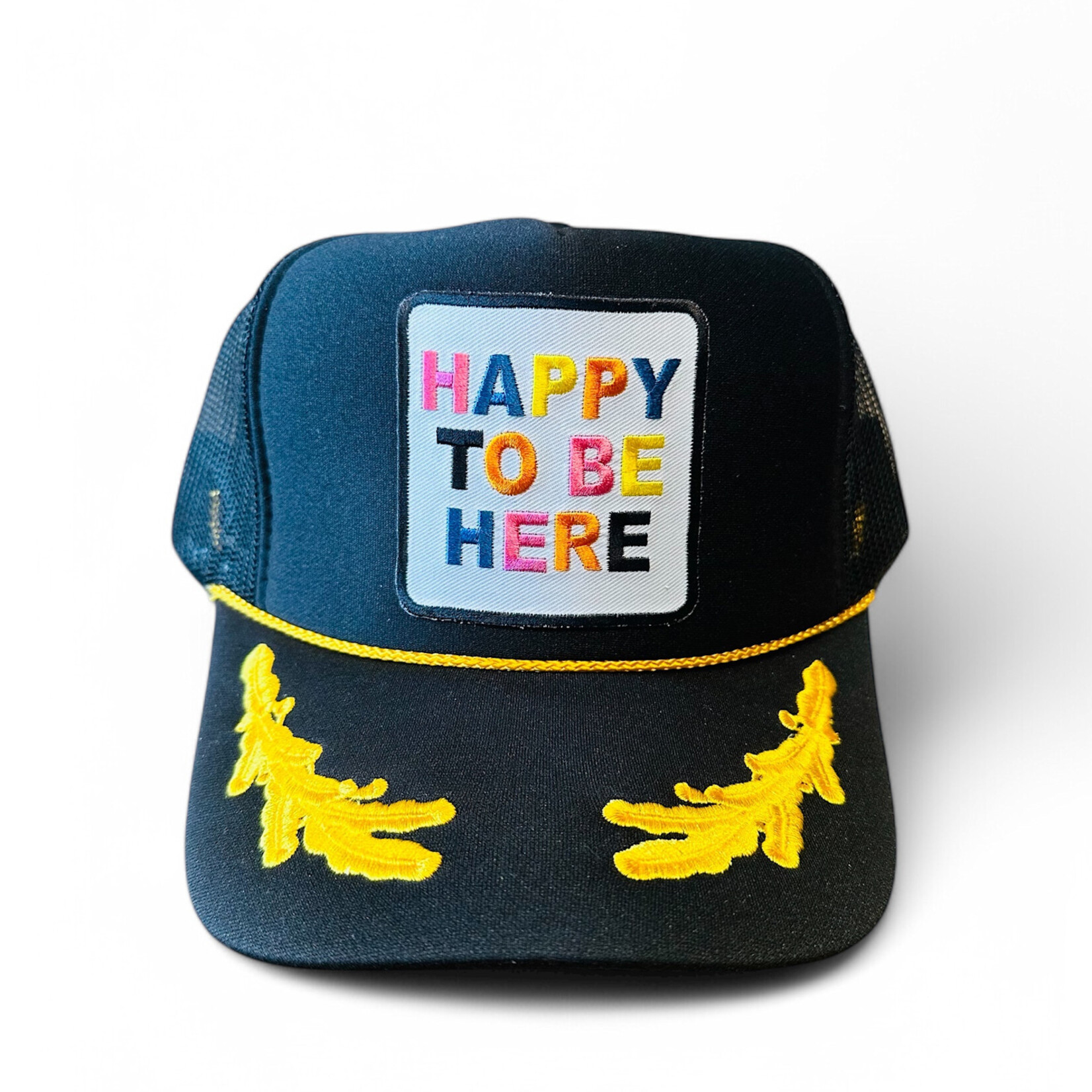 Après Babe Happy To Be Here Captain Trucker Hat