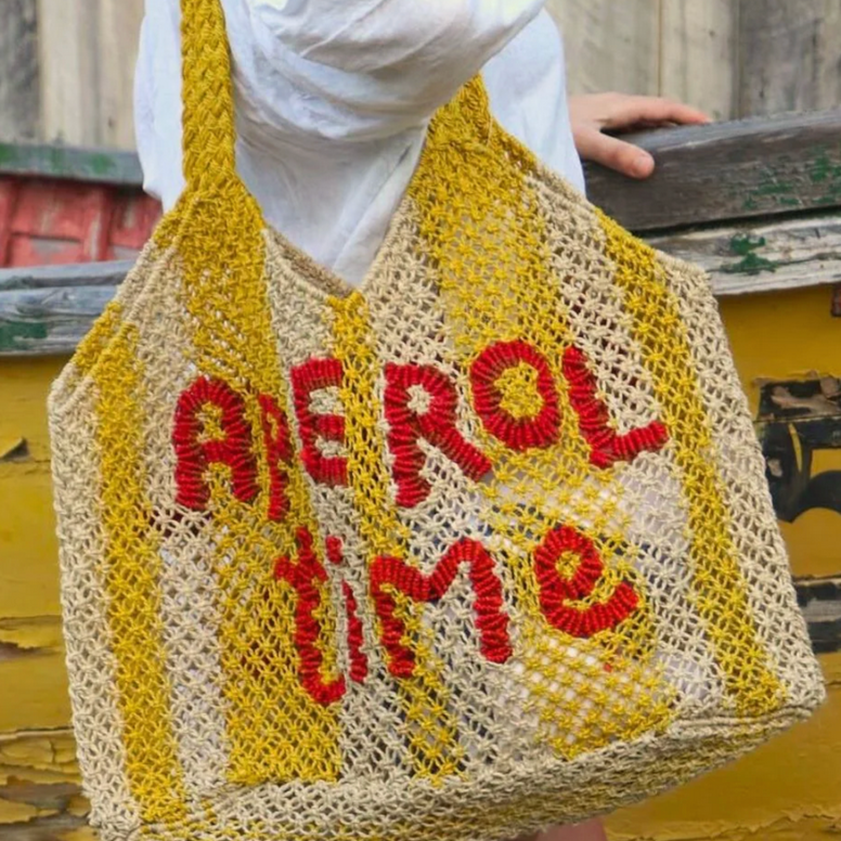 The Jacksons The Jacksons "APEROL TIME" Jute Bag