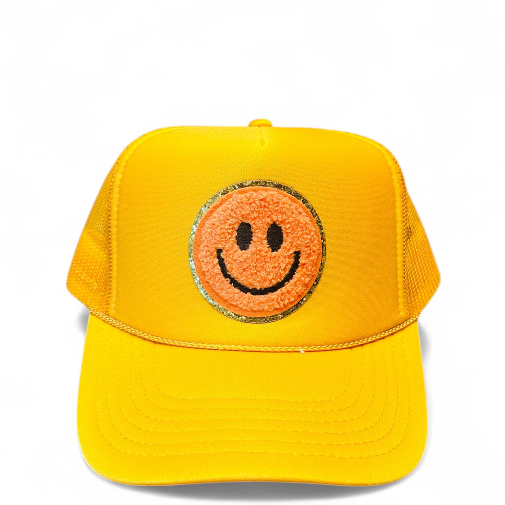 Après Babe Yellow Smiley Face Trucker Hat