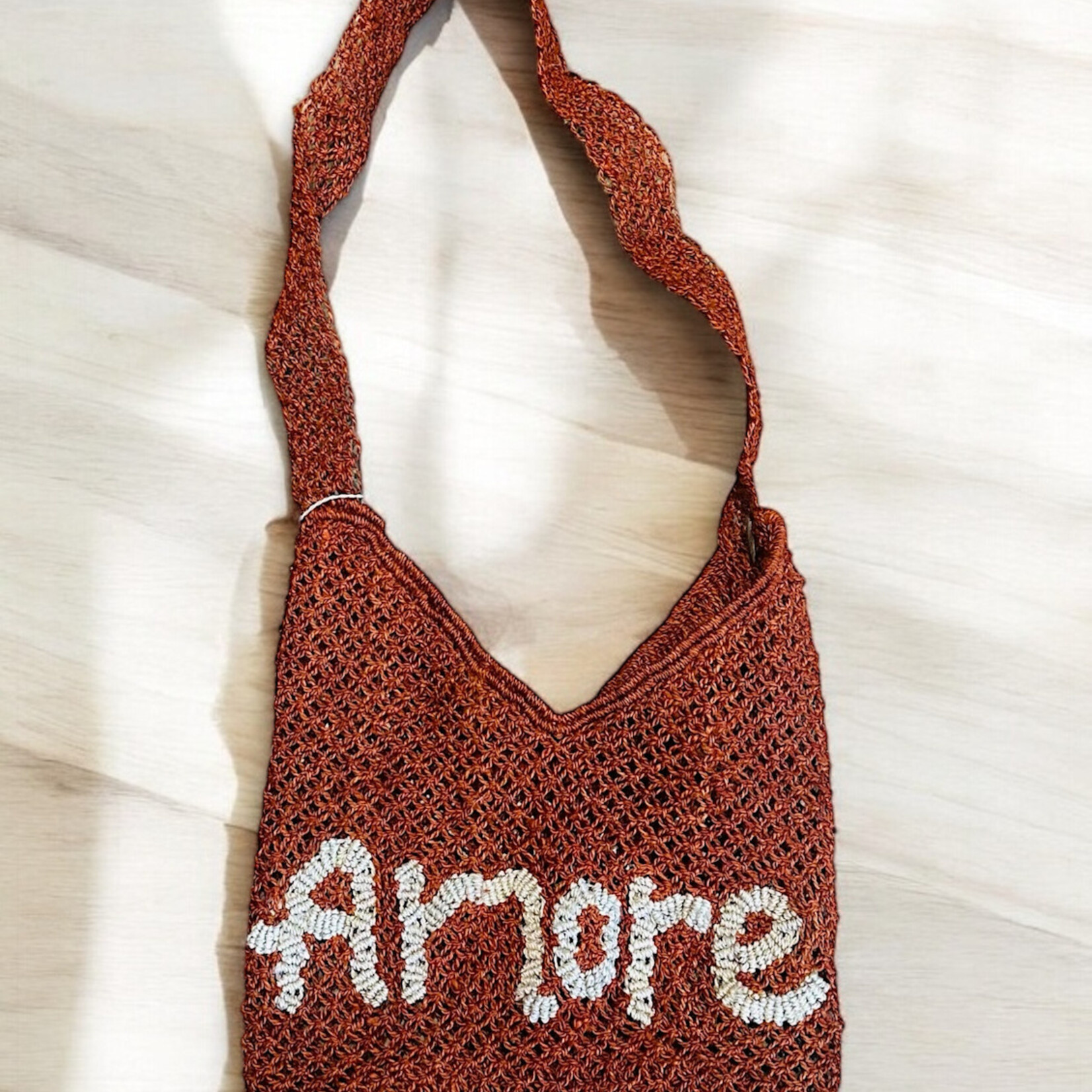 The Jacksons The Jacksons Adjustable Crossbody Jute Bag