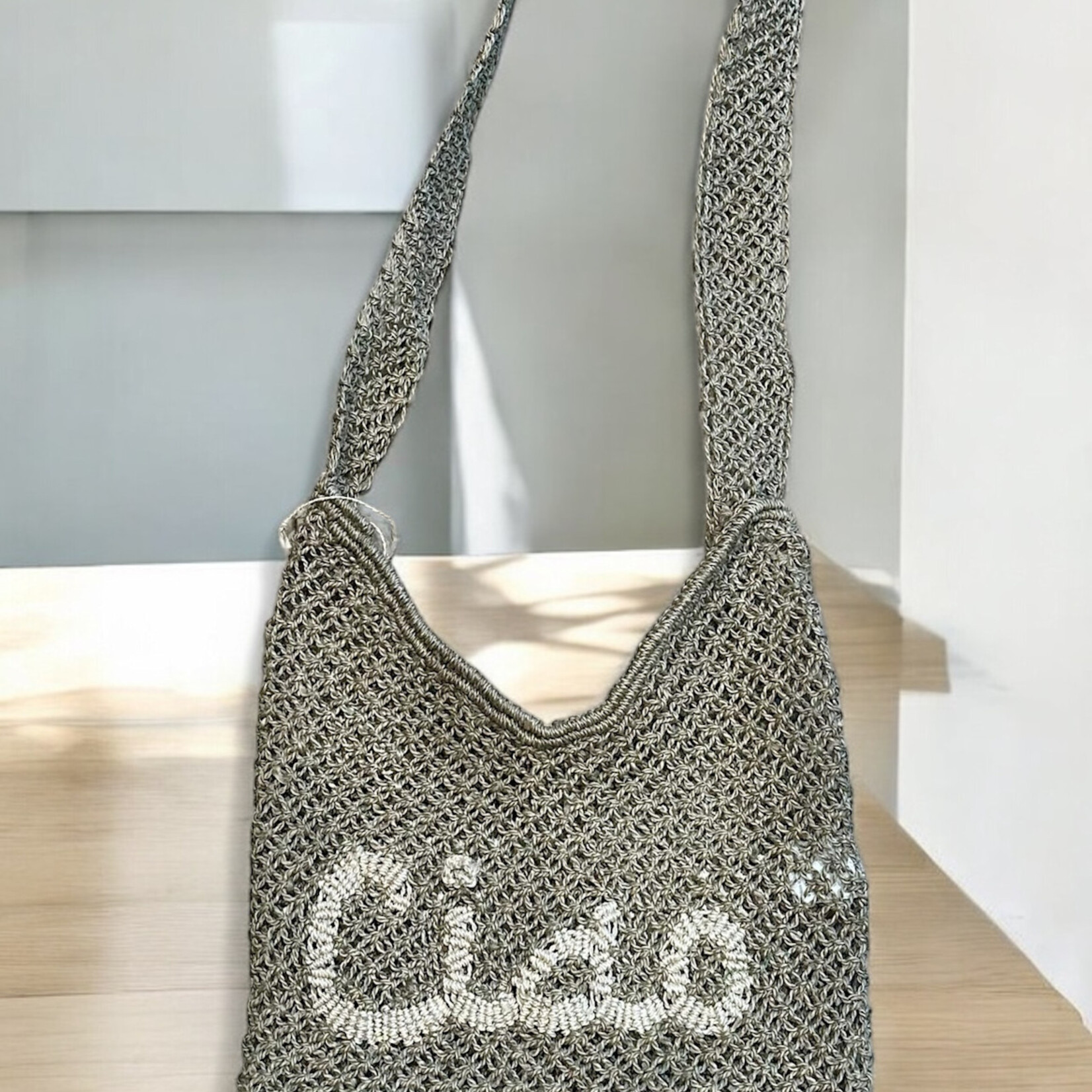 The Jacksons The Jacksons Adjustable Crossbody Jute Bag