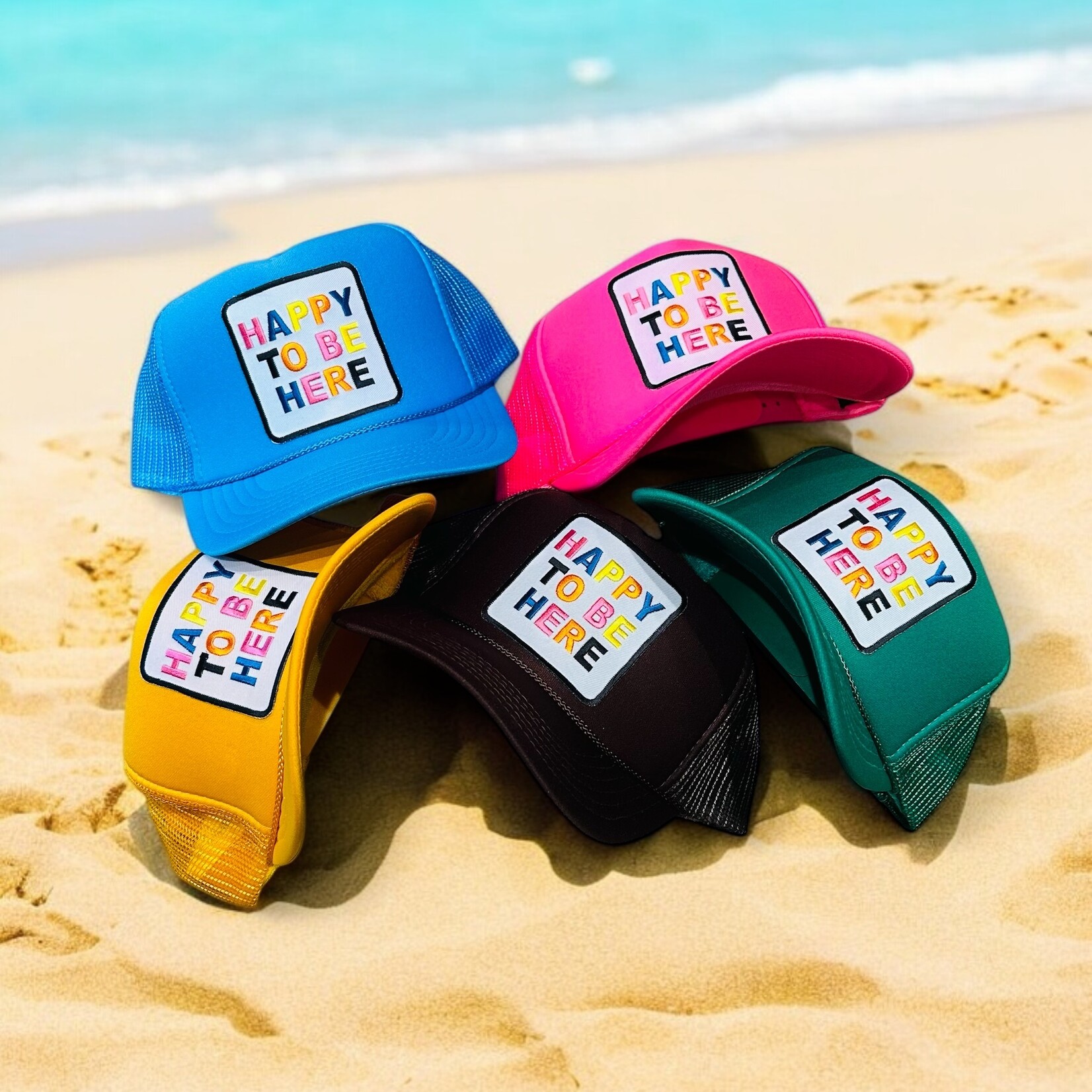 Après Babe “Happy to be here” Trucker Hats