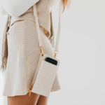 Pretty Simple Woven Crossbody Phone & Wallet Bag