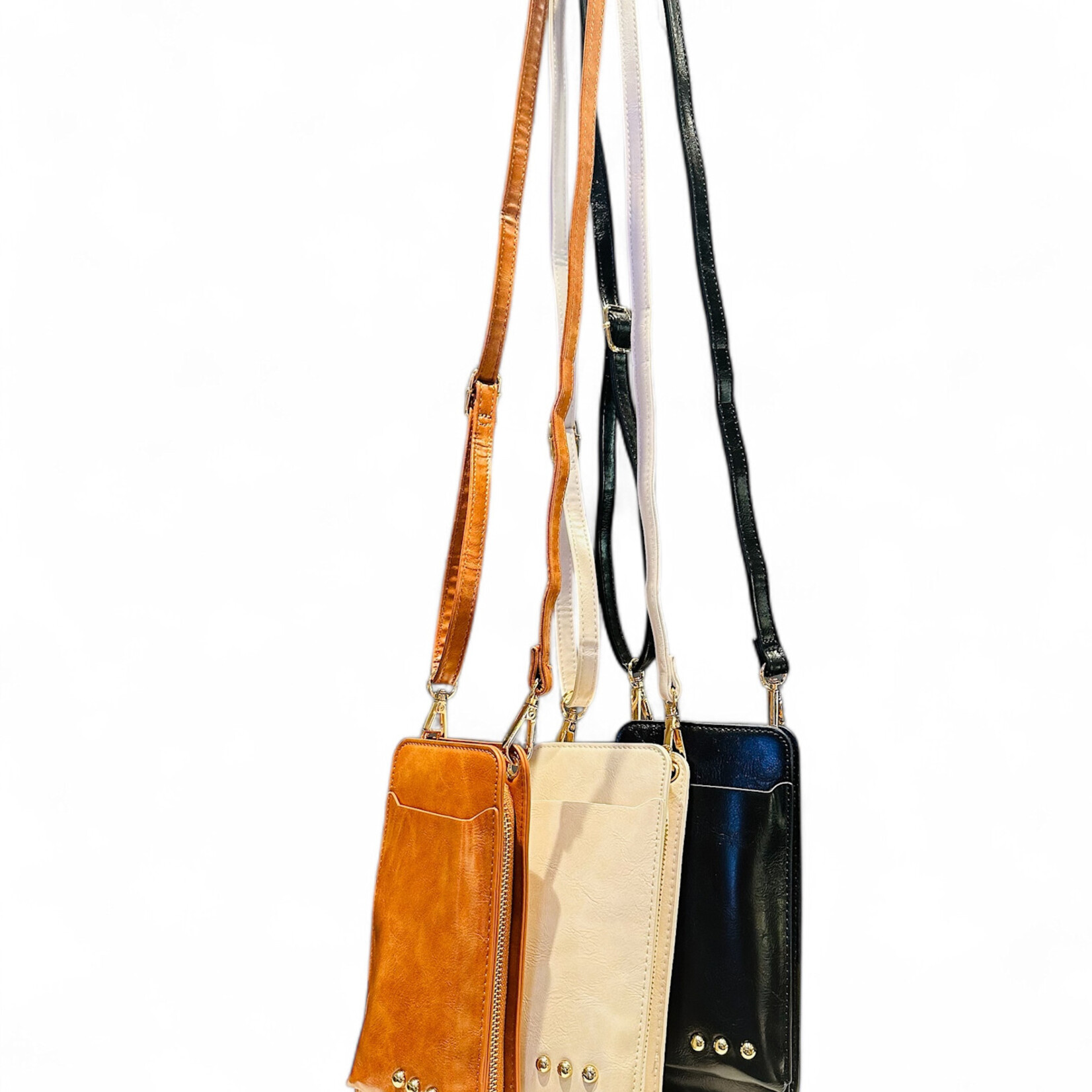 Pretty Simple Smooth Front Crossbody Phone & Wallet Bag