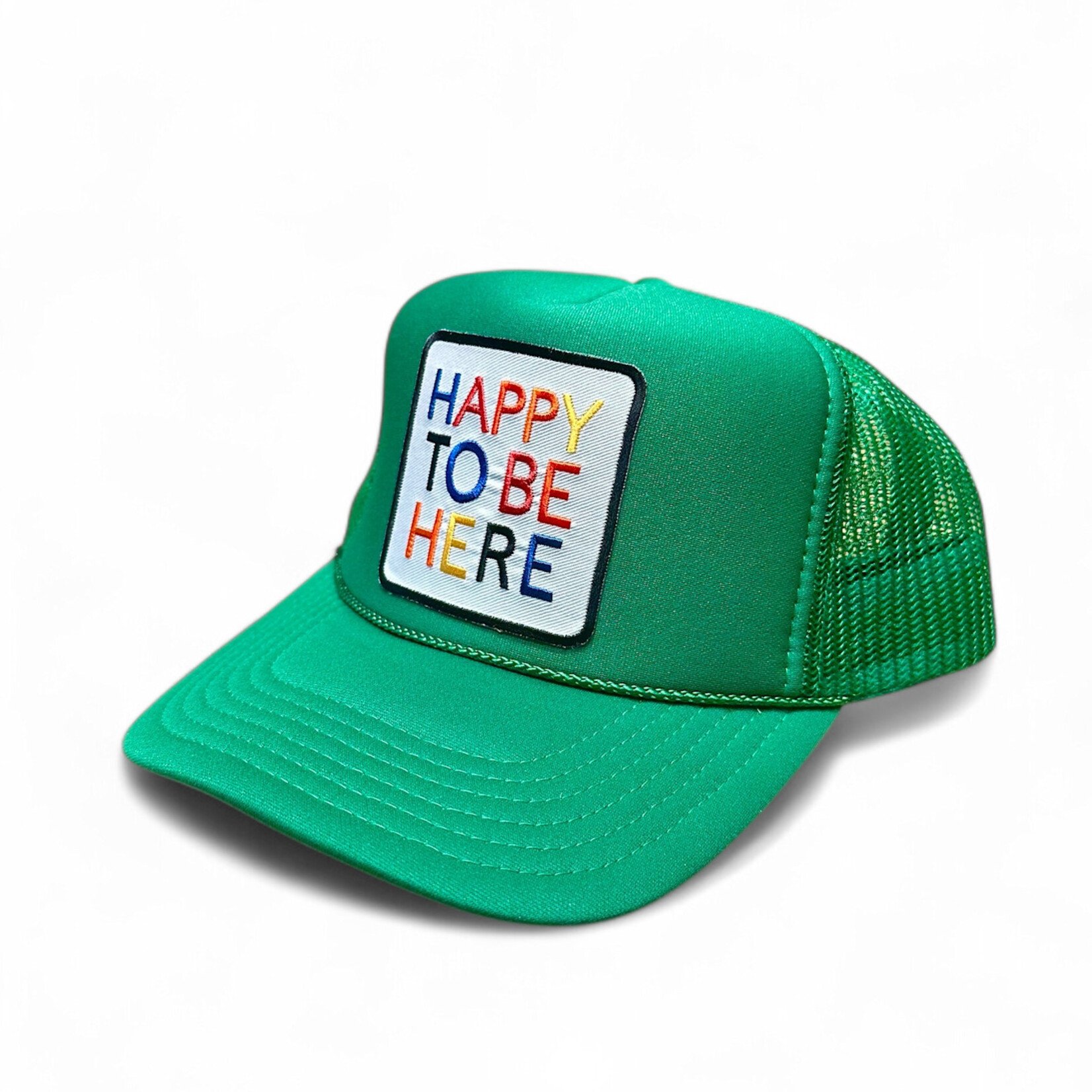 Après Babe "Happy To Be Here" Primary Colors Trucker Hat