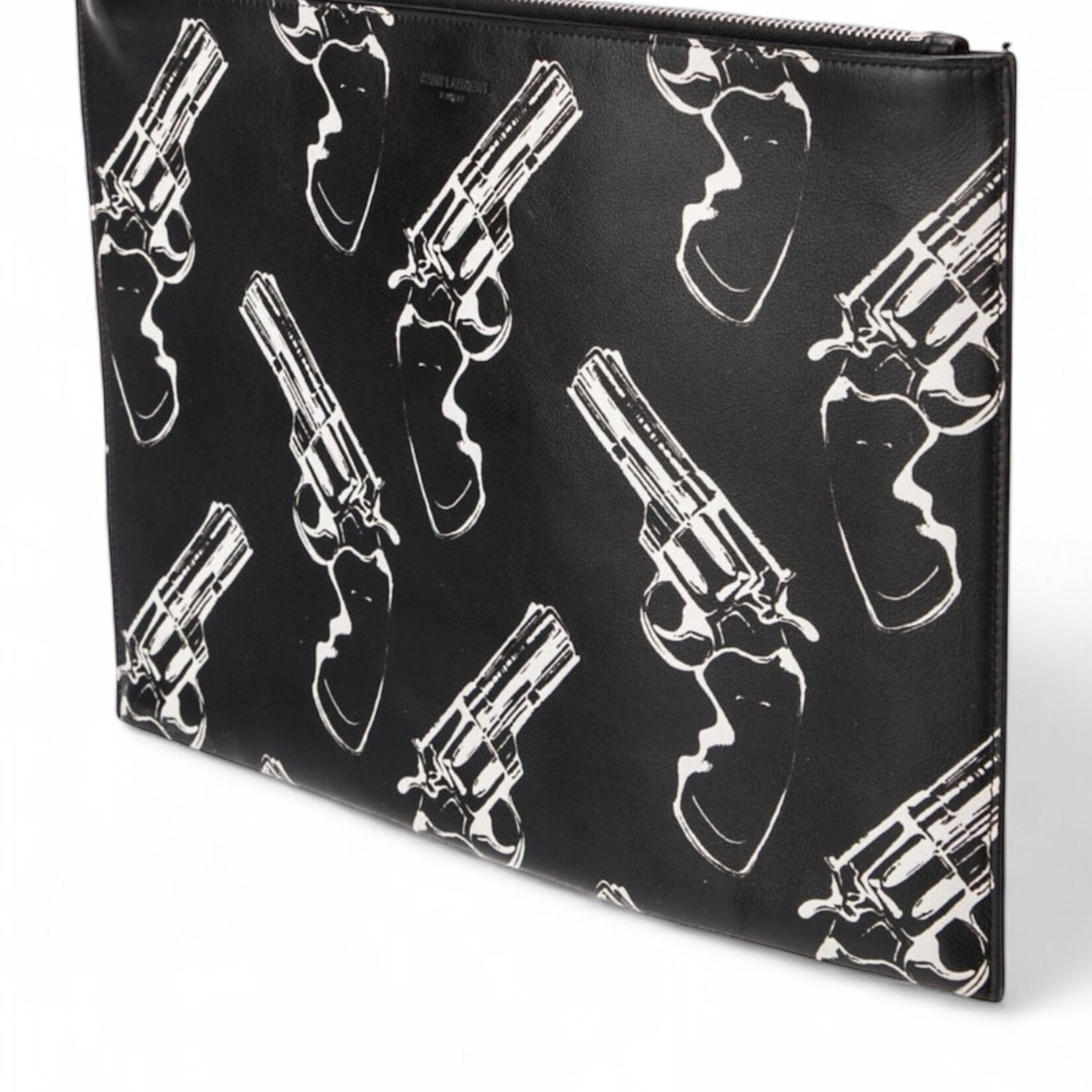 Saint Laurent Vintage Saint Laurant Fall Runway Pistol Print Clutch