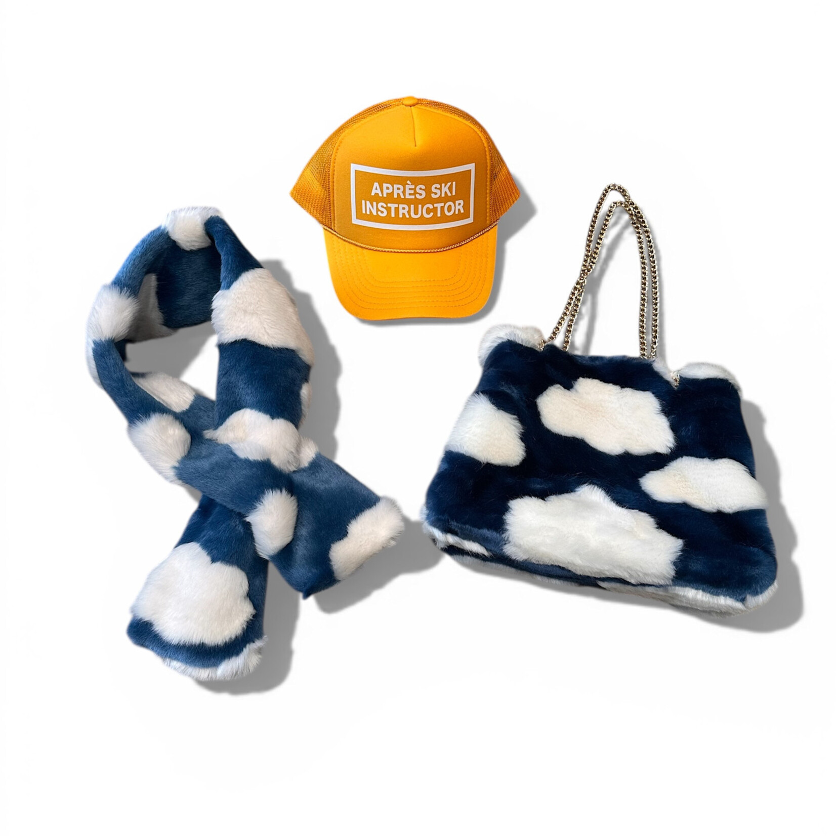 Après Babe Après Babe Cloud Print Pull Through Scarf