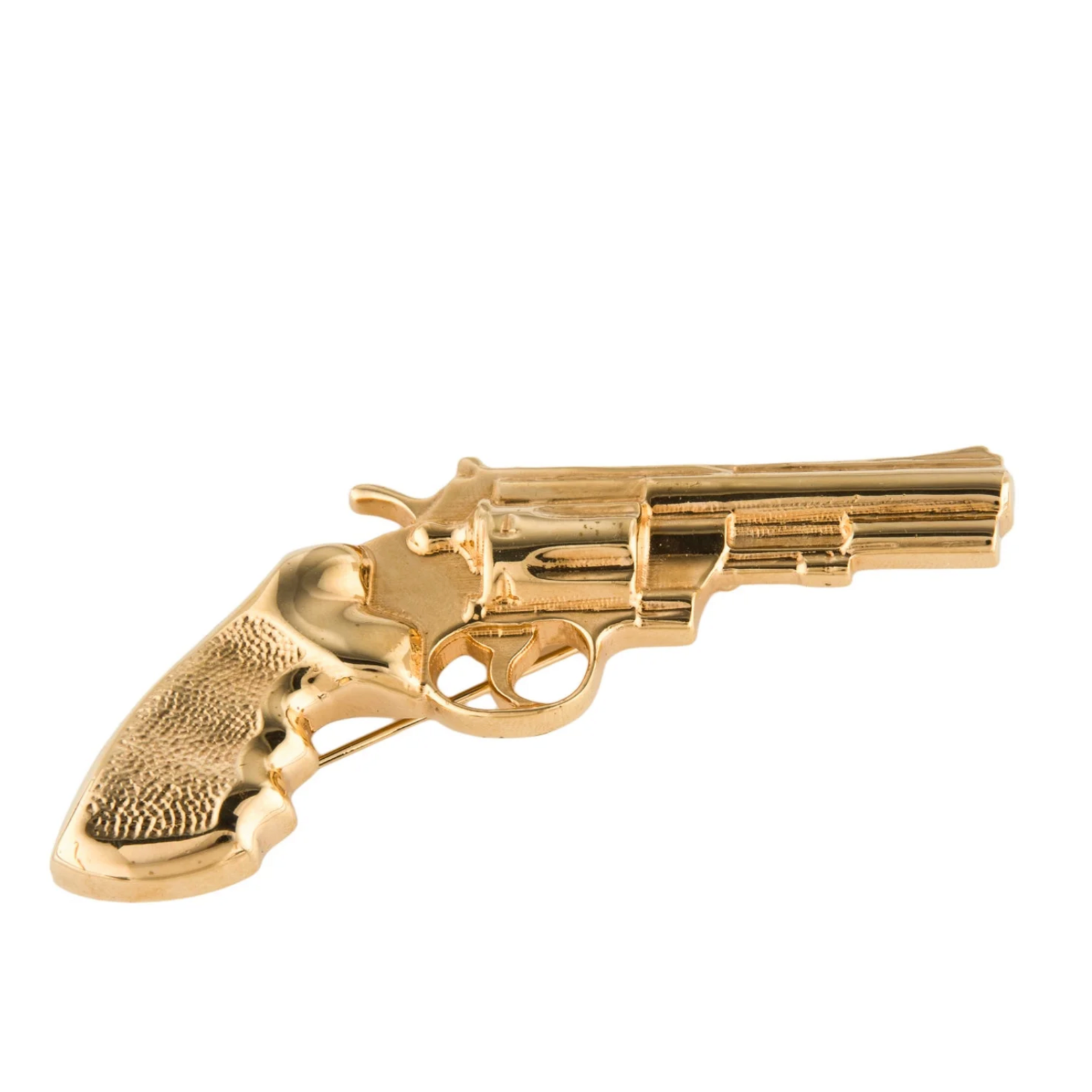 Saint Laurent Vintage Saint Laurent 2014 Gold Tone Pistol Brooch aprox 3 inches Long