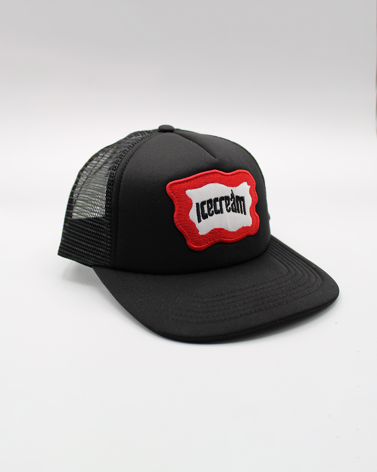 Ice Cream Inset Trucker Hat Black - THE 
