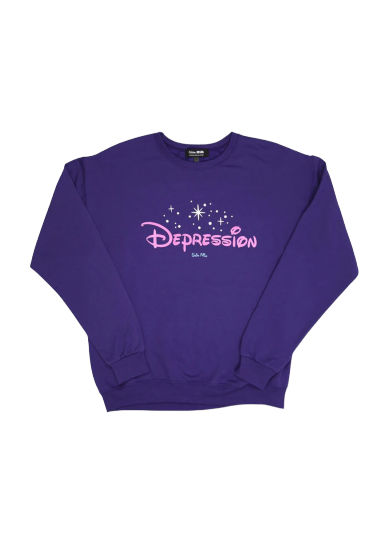 Skim Milk Skim Milk Depression Sweatshirt Purple