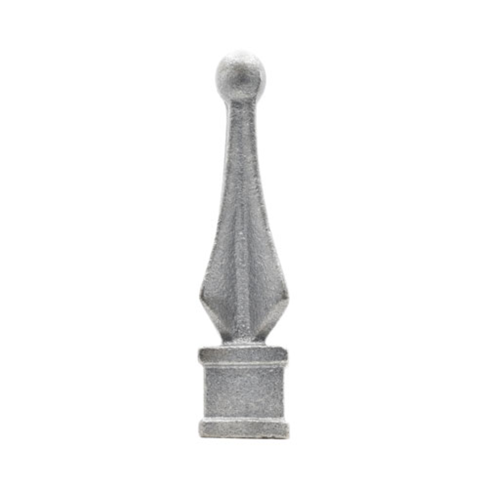 King Metals Cast Iron Spear, Quad w/Ball. Fits 1/2" Square