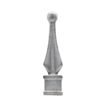 King Metals Cast Iron Spear Quad w/Ball Fits 3/4" Square