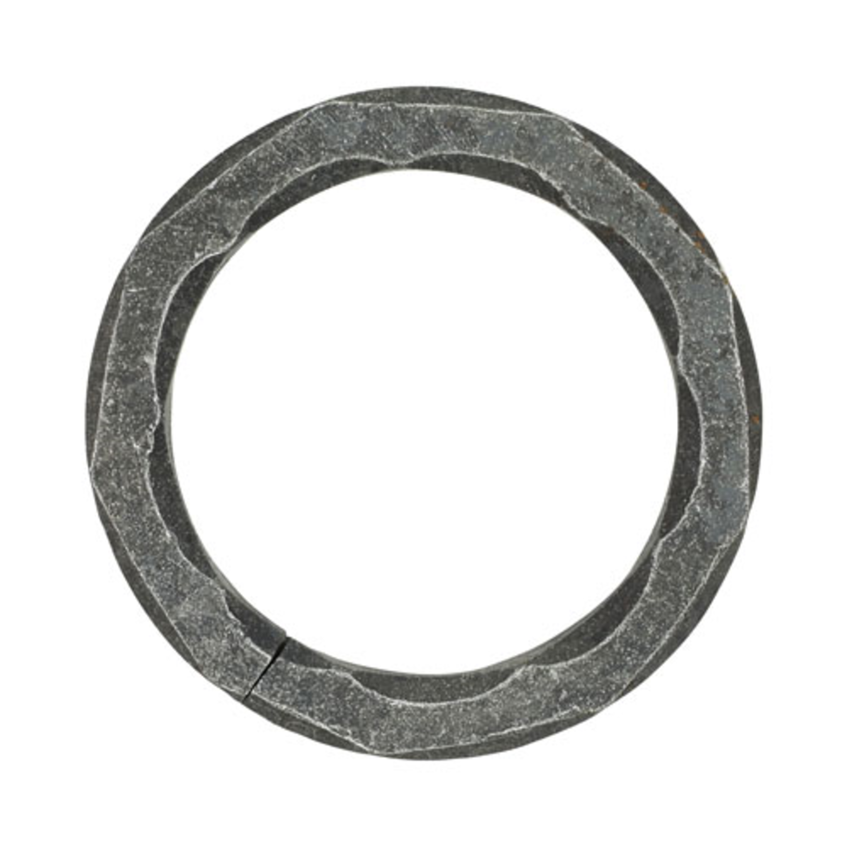 King Metals Solid Hammered Ring. 3-15/16" Dia