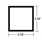 2 1/2" x 2 1/2"