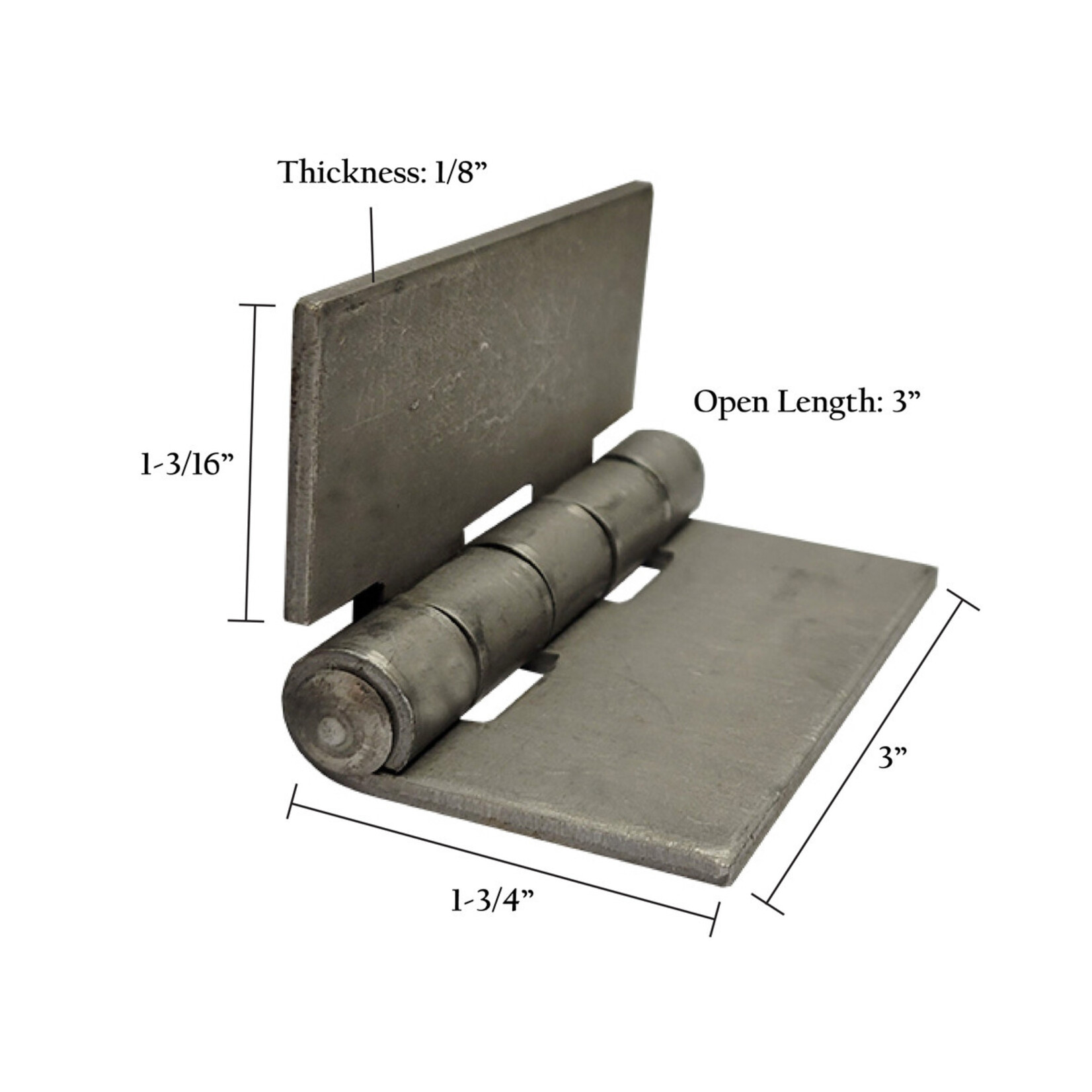 Spring Creek Flat Hinges 1/8" 3" X 3"