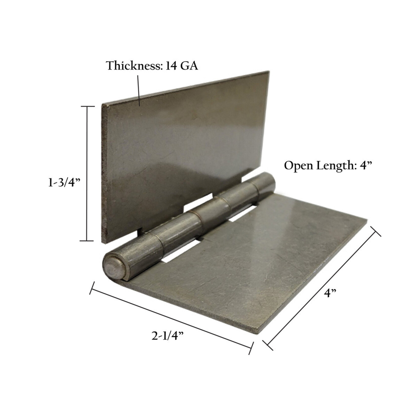 Spring Creek Flat Hinges 14G 4" X 4"