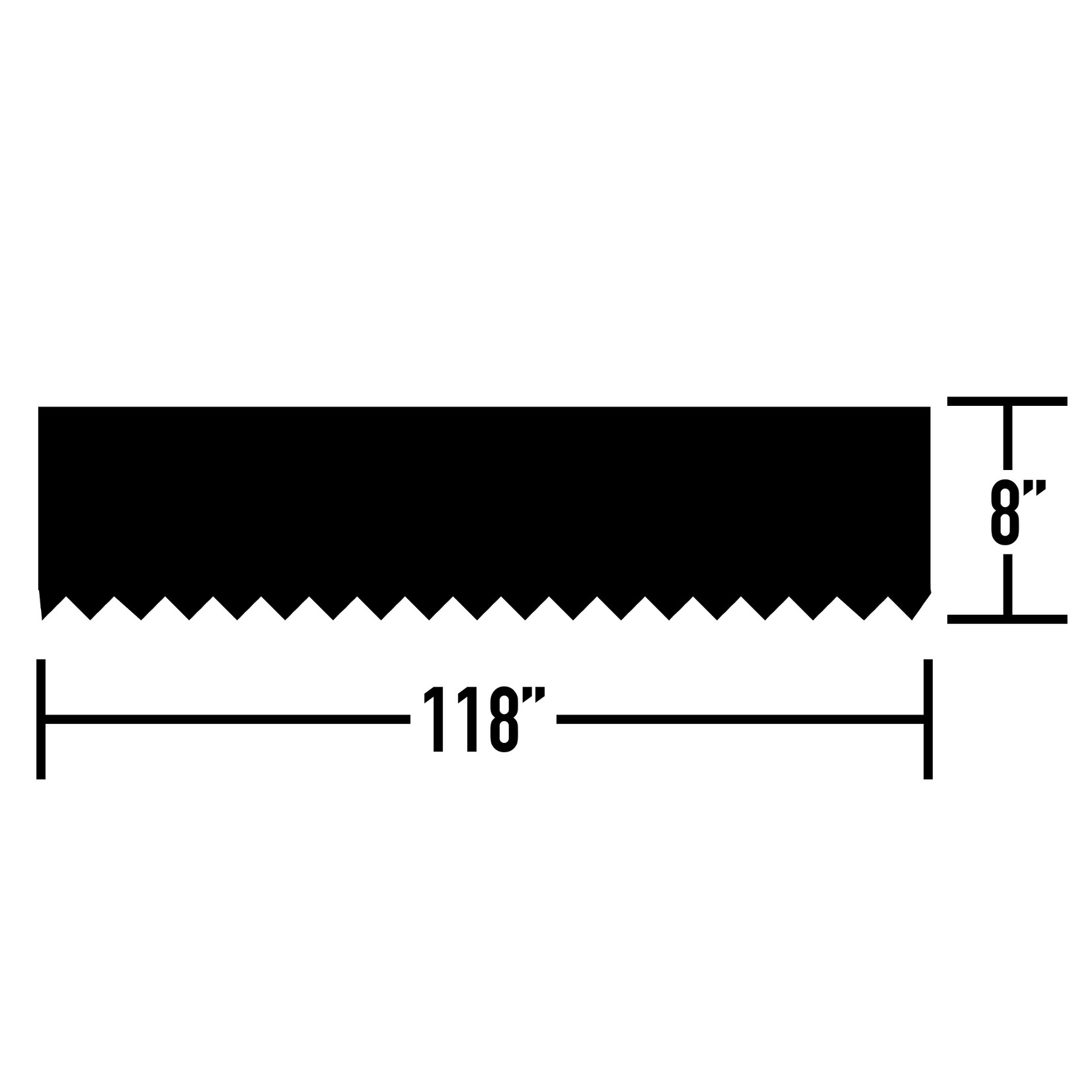 DIY Steel Serrated Landscape Edging 118" x 8"