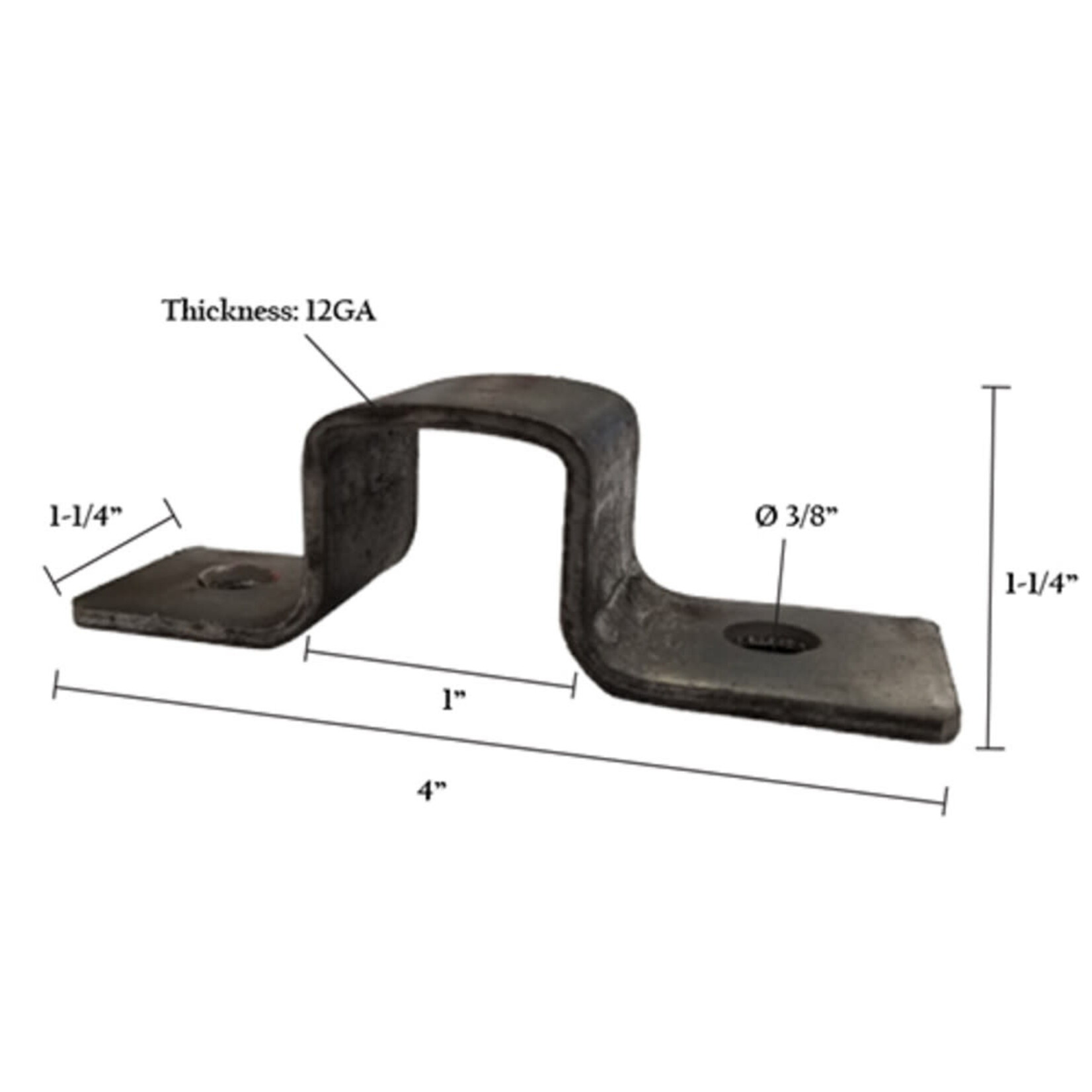 Spring Creek Continuous Fence Clip 1" Square, 12g w/ 3/8" Hole