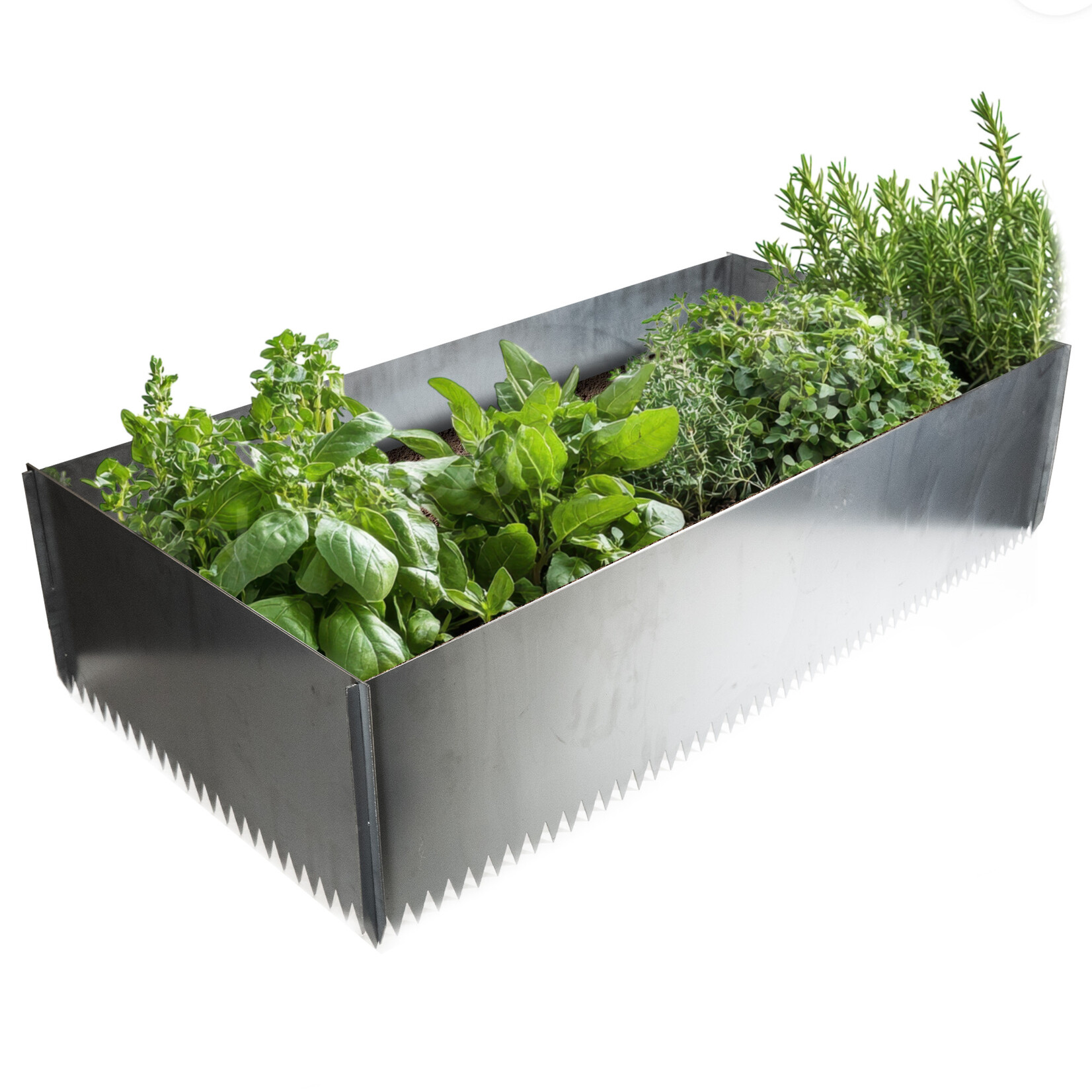 DIY Steel Flat Pack Planter Box MD 8" x 24" x 48"