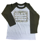 Jane Marie Kids Camo Mama Tried 3/4 Sleeve T-Shirt