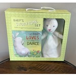 One Coast Bunny Board Book Plush Gift Set