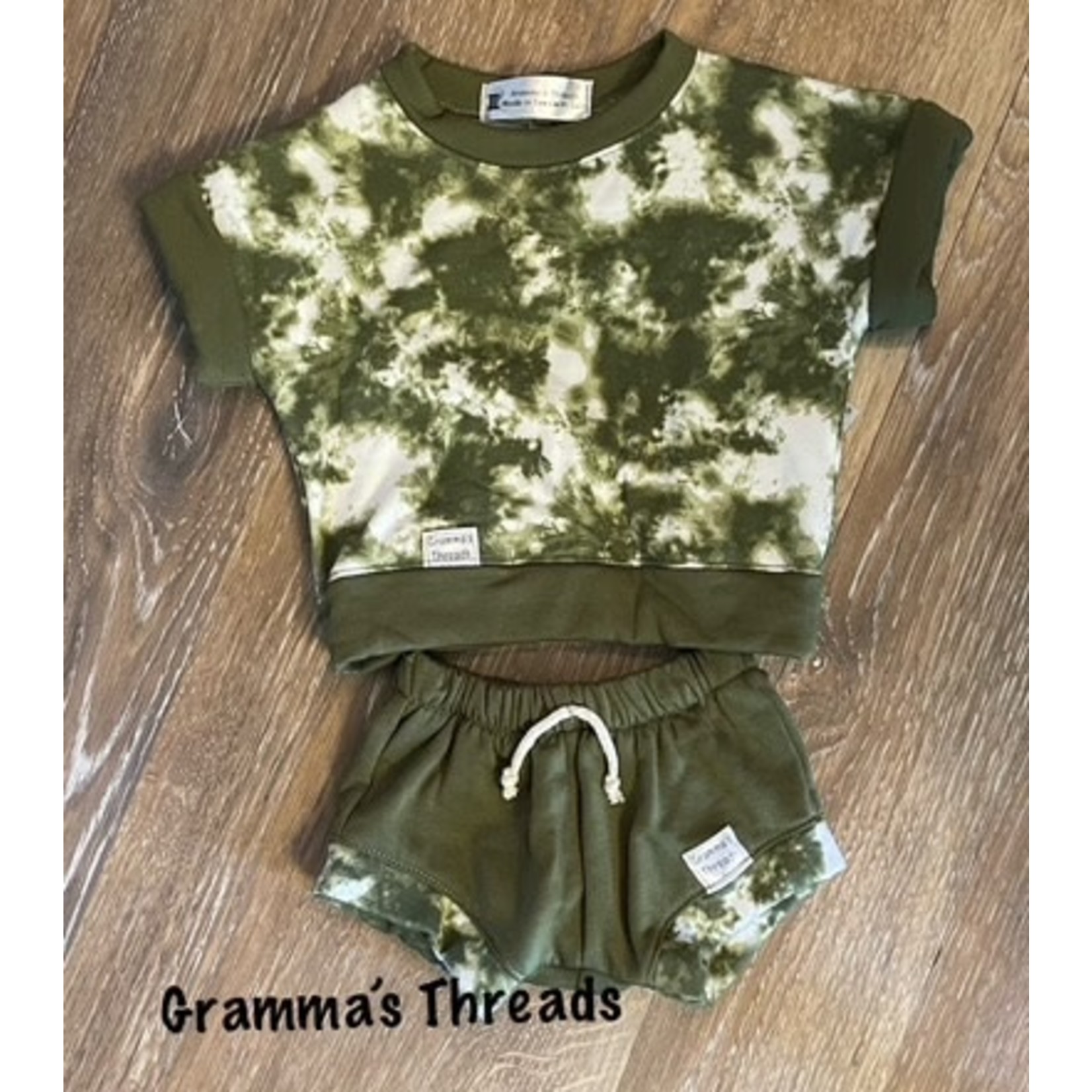 Gramma's Threads Dolman Sweatshirt Short Sleeve & Bummies