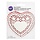 Heart Doilies Red and White 4"