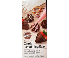 Disposable candy decorating bags by Wilton