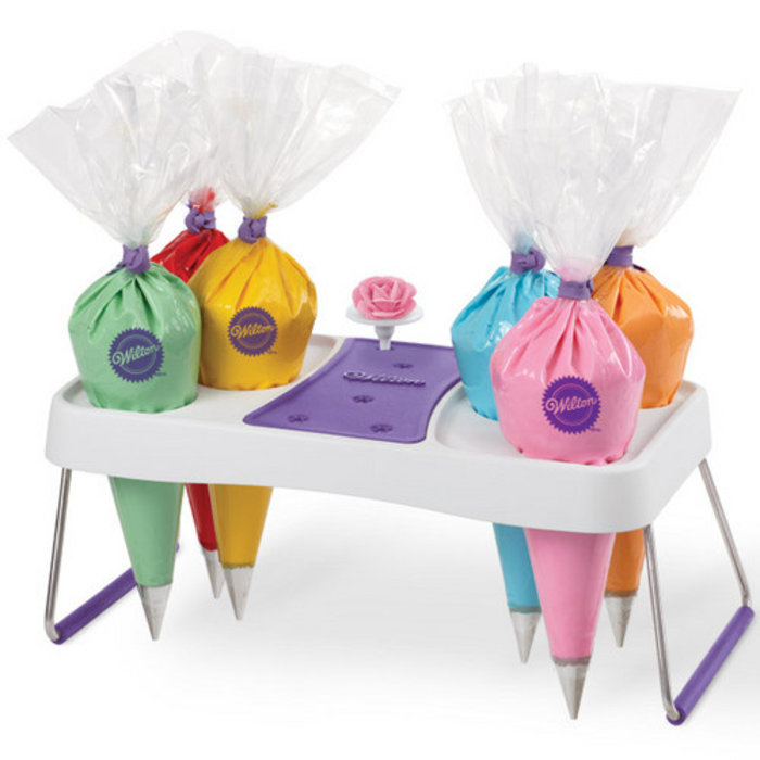 Decorating bag holder by Wilton