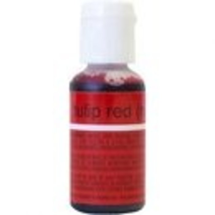 Tulip Red Liqua-Gel Food Paster Color by Chefmaster No Taste Red