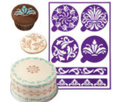 Scrolls Stick N Stay Stencils