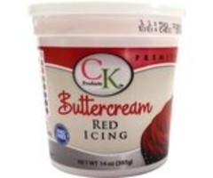 Red Buttercream Icing PHO Free 14 ounce