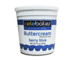 Berry Blue Buttercream Icing PHO Free 14 Ounce