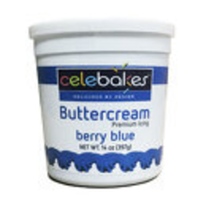 Berry Blue Buttercream Icing PHO Free 14 Ounce