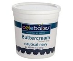 Navy Buttercream Icing PHO Free 14 Ounce