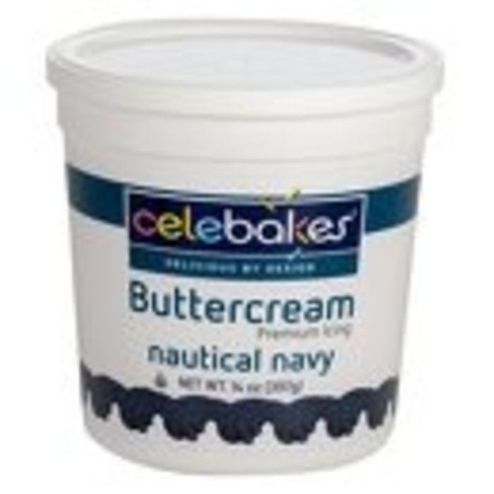 Navy Buttercream Icing PHO Free 14 Ounce