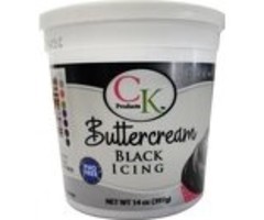 Black Buttercream Icing PHO Free 14 oz
