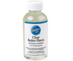 NO color Artificial Butter flavor by Wilton 2 oz.