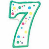 Number 7 Birthday candle by Wilton