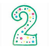 Number 2 Birthday candle by Wilton